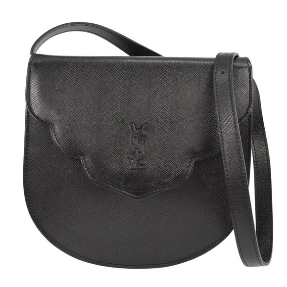 Yves Saint Laurent Black Leather Shoulder Bag XX07261 - Picture 1 of 8